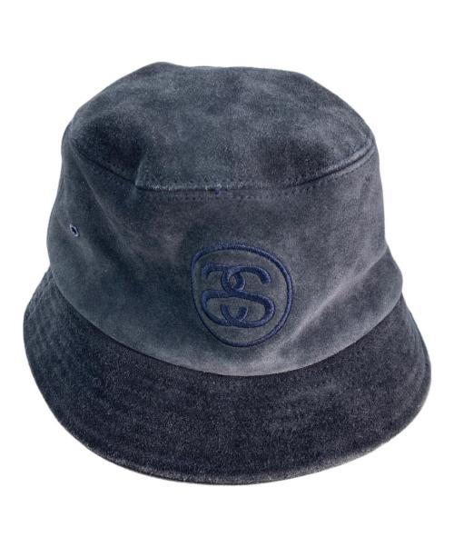 stussy（ステューシー）stussy (ステューシー) スウェードハット ブラック サイズ:SMの古着・服飾アイテム