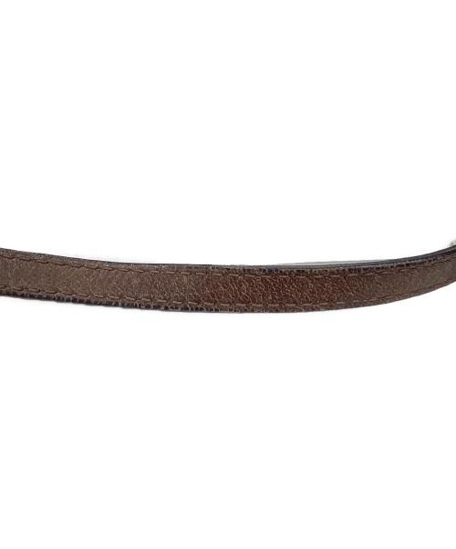 MIU MIU（ミュウミュウ）MIU MIU (ミュウミュウ) オールドレザーショルダーバッグ ブラウンの古着・服飾アイテム