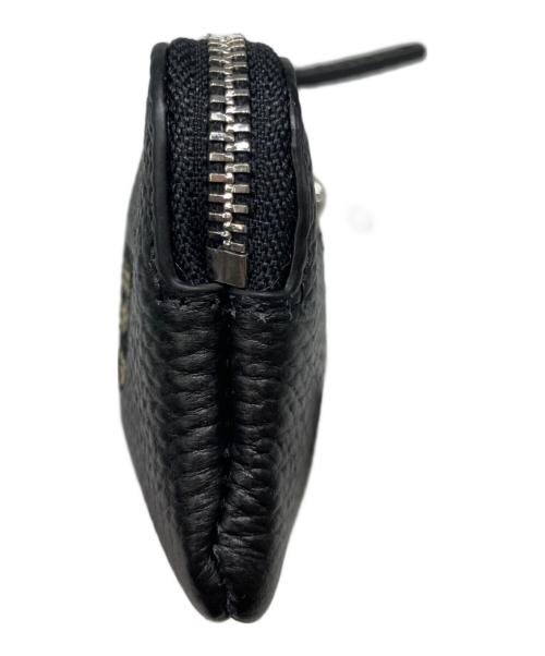 ear PAPILLONNER（イアパピヨネ）ear PAPILLONNER (イアパピヨネ) PEZ (ペッツ) 牛革モバイルストラップショルダー ブラックの古着・服飾アイテム