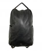 russetラシット）の古着「レザーリュックサック」｜ブラック