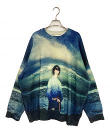 DAIRIKU（ダイリク）の古着「"18SS" Photo Pullover Knit」｜ブルー