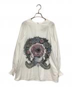 Yuko Higuchiユウコ ヒグチ）の古着「ブラウス 眼花ちゃん」｜ホワイト