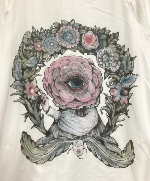 Yuko Higuchi（ユウコ ヒグチ）Yuko Higuchi (ユウコ ヒグチ) ブラウス 眼花ちゃん ホワイト サイズ:Freeの古着・服飾アイテム
