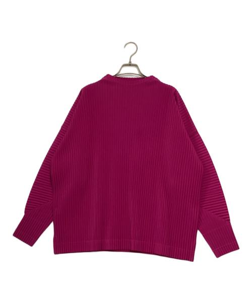 HOMME PLISSE ISSEY MIYAKE（オム プリッセ イッセイ ミヤケ）HOMME PLISSE ISSEY MIYAKE (オム プリッセ イッセイ ミヤケ) プリーツカットソー ピンク サイズ:2の古着・服飾アイテム