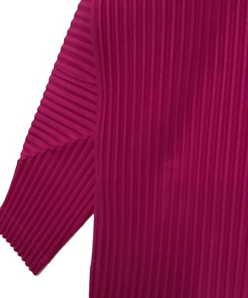 HOMME PLISSE ISSEY MIYAKE（オム プリッセ イッセイ ミヤケ）HOMME PLISSE ISSEY MIYAKE (オム プリッセ イッセイ ミヤケ) プリーツカットソー ピンク サイズ:2の古着・服飾アイテム