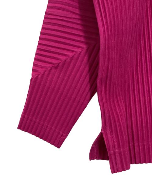 HOMME PLISSE ISSEY MIYAKE（オム プリッセ イッセイ ミヤケ）HOMME PLISSE ISSEY MIYAKE (オム プリッセ イッセイ ミヤケ) プリーツカットソー ピンク サイズ:2の古着・服飾アイテム