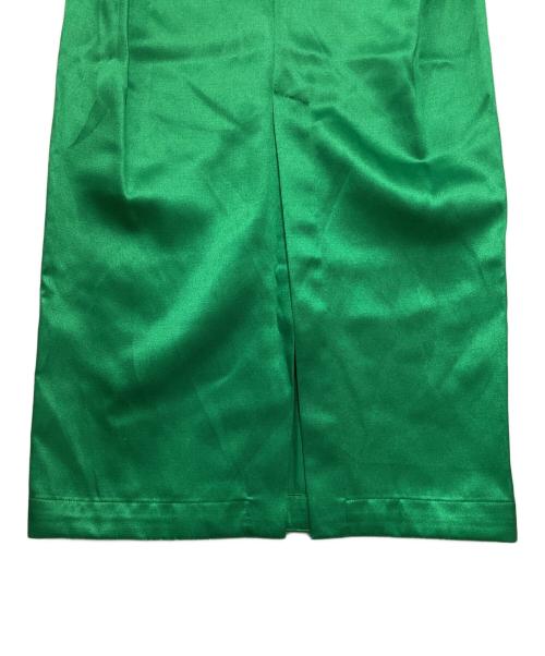 ISSEY MIYAKE（イッセイミヤケ）ISSEY MIYAKE (イッセイミヤケ) サテンスカート グリーン サイズ:2の古着・服飾アイテム