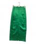 ISSEY MIYAKE（イッセイミヤケ）の古着「サテンスカート」｜グリーン