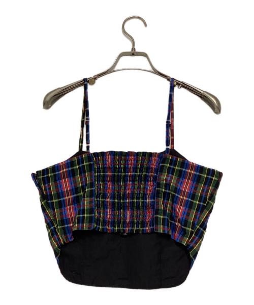 Ameri（アメリ）AMERI (アメリ) MEDI MANY WAY DEAR CHECK SET UP DRESS ブラック×レッド サイズ:Mの古着・服飾アイテム