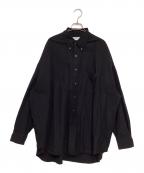 Graphpaperグラフペーパー）の古着「Oxford Oversized B.D Shirt」｜ネイビー