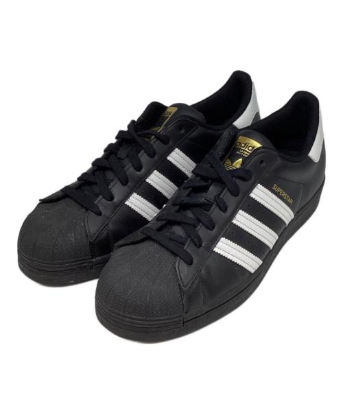 adidas（アディダス）adidas (アディダス) SUPER STAR ブラック×ホワイト サイズ:US9の古着・服飾アイテム