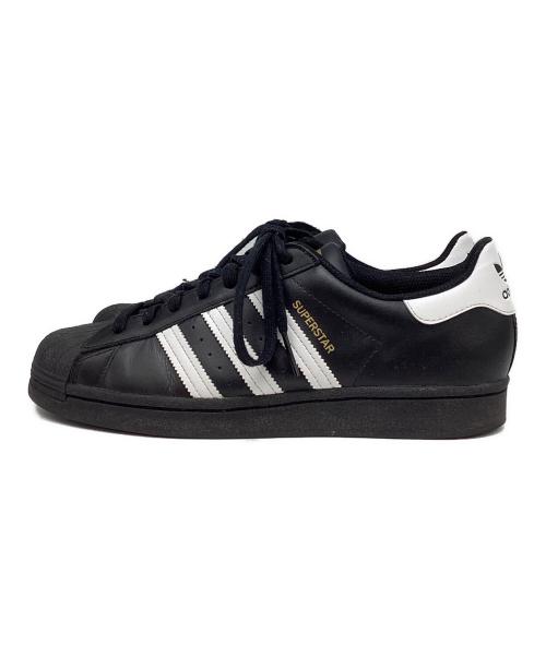 adidas（アディダス）adidas (アディダス) SUPER STAR ブラック×ホワイト サイズ:US9の古着・服飾アイテム