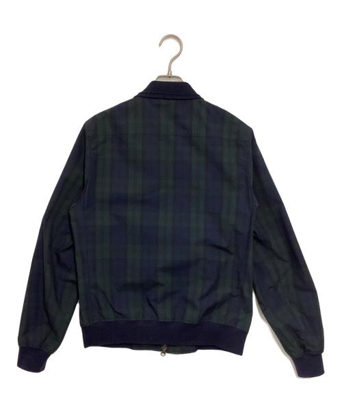 FRED PERRY（フレッドペリー）FRED PERRY (フレッドペリー) チェック柄ブルゾン ネイビー×グリーン サイズ:XSの古着・服飾アイテム