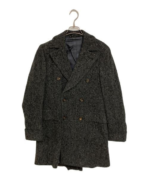 LARDINI（ラルディーニ）LARDINI (ラルディーニ) ヘリンボーンダブルコート グレー サイズ:44の古着・服飾アイテム