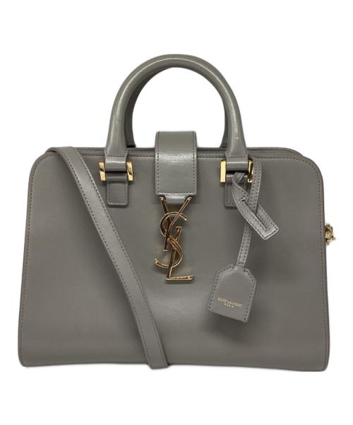 Saint Laurent Paris（サンローランパリ）Saint Laurent Paris (サンローランパリ) ベイビーカバス2WAYバッグ グレーの古着・服飾アイテム