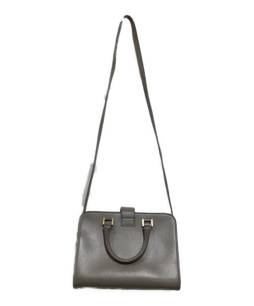 Saint Laurent Paris（サンローランパリ）Saint Laurent Paris (サンローランパリ) ベイビーカバス2WAYバッグ グレーの古着・服飾アイテム