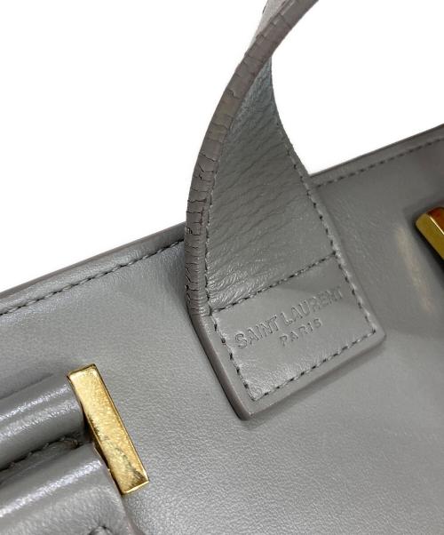 Saint Laurent Paris（サンローランパリ）Saint Laurent Paris (サンローランパリ) ベイビーカバス2WAYバッグ グレーの古着・服飾アイテム