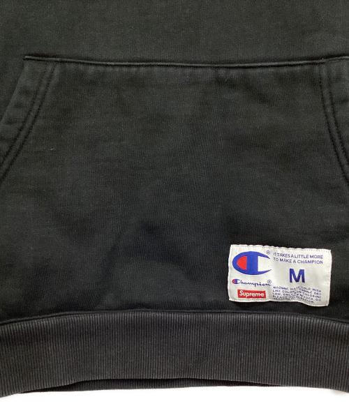 Champion（チャンピオン）Champion (チャンピオン) Supreme (シュプリーム) Hooded Sweatshirt ブラック サイズ:Mの古着・服飾アイテム