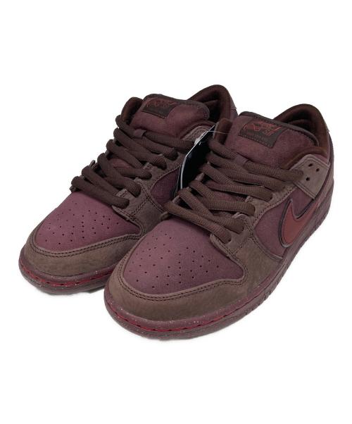 NIKE SB（ナイキエスビー）NIKE SB (ナイキエスビー) Dunk Low PRM City of Love ワインレッド サイズ:US 9 未使用品の古着・服飾アイテム