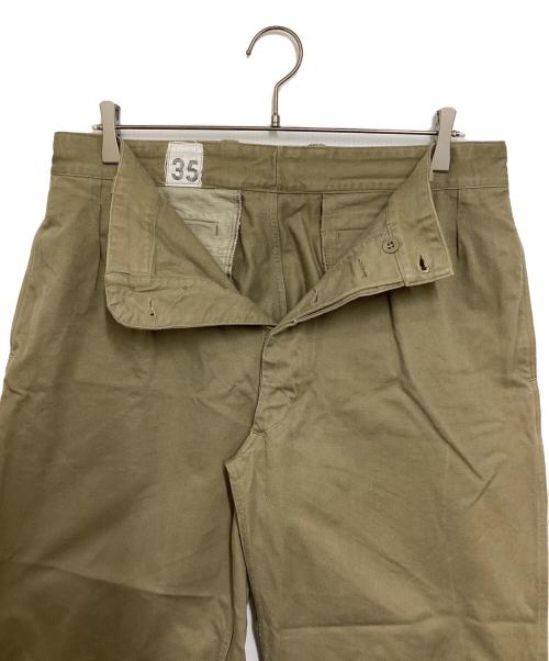 French Military（フレンチミリタリー）FRENCH MILITARY (フレンチミリタリー) M-52 2タック コットン チノ パンツ ベージュ サイズ:表記無しの古着・服飾アイテム