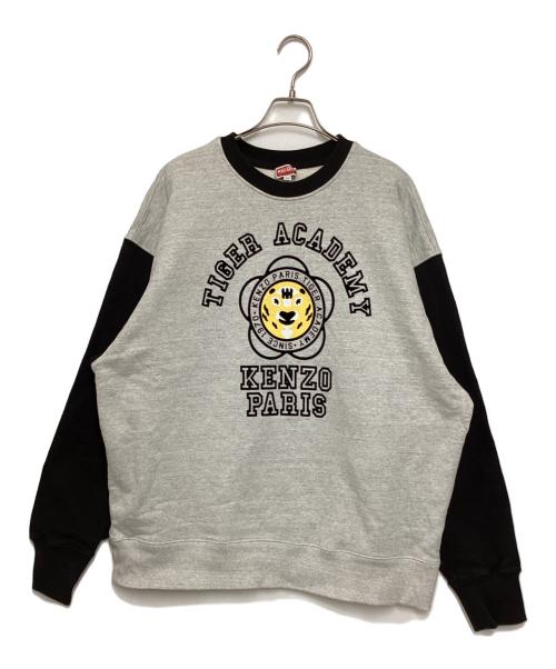 KENZO（ケンゾー）KENZO (ケンゾー) TIGER ACADEMY OVERS グレー×ブラック サイズ:XLの古着・服飾アイテム