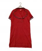 Vivienne Westwood RED LABELヴィヴィアンウエストウッドレッドレーベル）の古着「ラブフリルワンピース」｜レッド