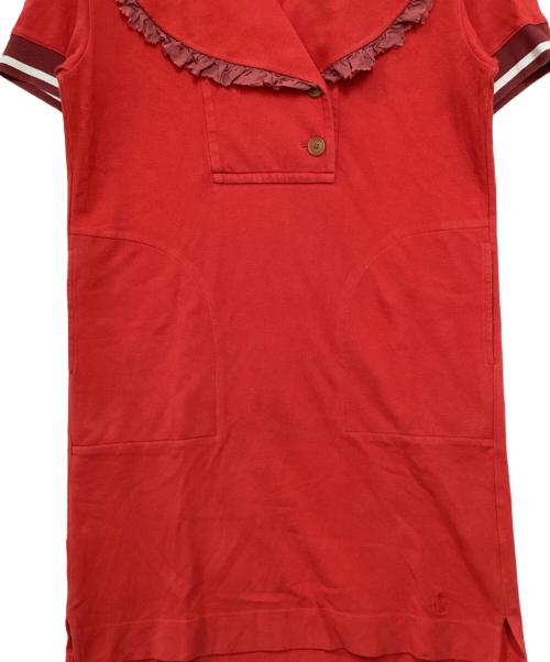 Vivienne Westwood RED LABEL（ヴィヴィアンウエストウッドレッドレーベル）Vivienne Westwood RED LABEL (ヴィヴィアンウエストウッドレッドレーベル) ラブフリルワンピース レッド サイズ:00の古着・服飾アイテム