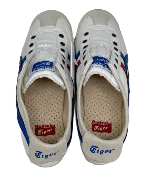 Onitsuka Tiger（オニツカタイガー）Onitsuka Tiger (オニツカタイガー) MEXICO 66 SLIP-ON ホワイト×ブルー サイズ:US 6 未使用品の古着・服飾アイテム