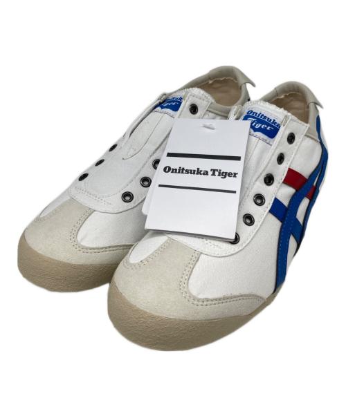Onitsuka Tiger（オニツカタイガー）Onitsuka Tiger (オニツカタイガー) MEXICO 66 SLIP-ON ホワイト×ブルー サイズ:US 6 未使用品の古着・服飾アイテム