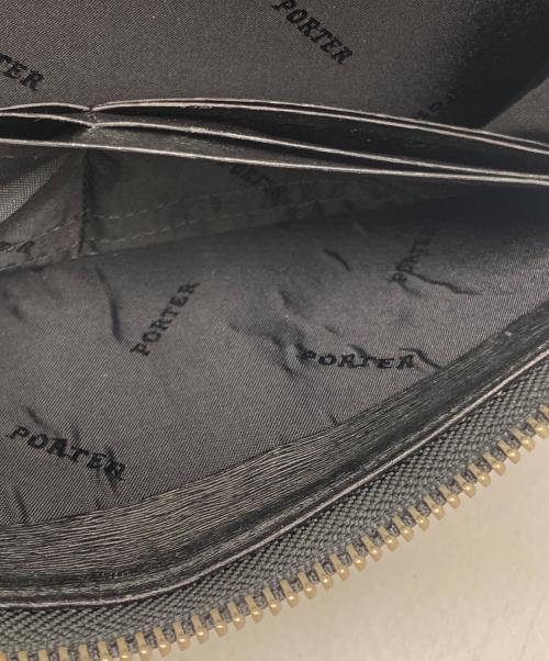 PORTER（ポーター）PORTER (ポーター) L字ファスナーロングウォレット ブラックの古着・服飾アイテム