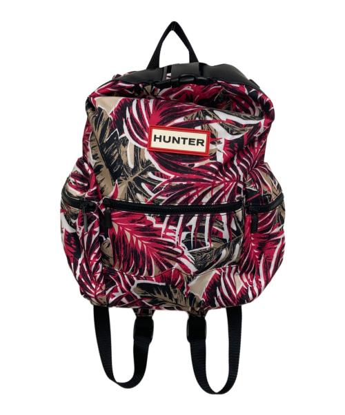 HUNTER（ハンター）HUNTER (ハンター) ボタニカル柄リュック ピンクベージュの古着・服飾アイテム
