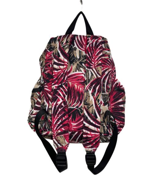 HUNTER（ハンター）HUNTER (ハンター) ボタニカル柄リュック ピンクベージュの古着・服飾アイテム