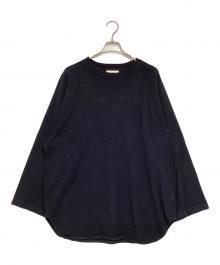BLURHMS（ブラームス）の古着「Silk Cotton Baseball Raglan Tee」｜ブラック