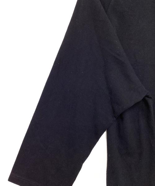 BLURHMS（ブラームス）BLURHMS (ブラームス) Silk Cotton Baseball Raglan Tee ブラック サイズ:4の古着・服飾アイテム