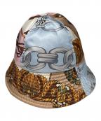 COMME des GARCONS SHIRTコムデギャルソンシャツ）の古着「scarf hat」｜ピンク×ブルー