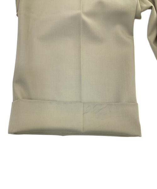 BOTTEGA VENETA（ボッテガベネタ）BOTTEGA VENETA (ボッテガベネタ) ウールワイドストレートスラックス ベージュ サイズ:34の古着・服飾アイテム