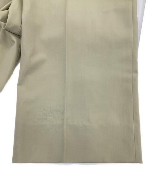 BOTTEGA VENETA（ボッテガベネタ）BOTTEGA VENETA (ボッテガベネタ) ウールワイドストレートスラックス ベージュ サイズ:34の古着・服飾アイテム