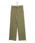 BOTTEGA VENETA（ボッテガベネタ）の古着「ウールワイドストレートスラックス」｜ベージュ