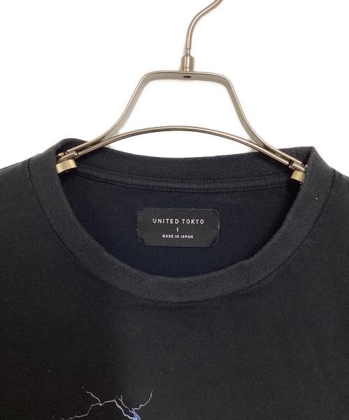 UNITED TOKYO（ユナイテッドトーキョー）UNITED TOKYO (ユナイテッドトーキョー) ONE PIECE (ワンピース) 半袖Tシャツ ブラック サイズ:1の古着・服飾アイテム