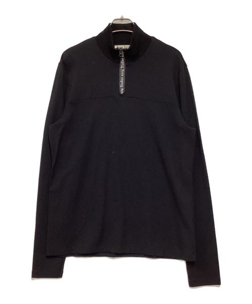 Acne studios（アクネ ストゥディオス）Acne studios (アクネ ストゥディオス) ハーフジップスウェット ブラック サイズ:Mの古着・服飾アイテム