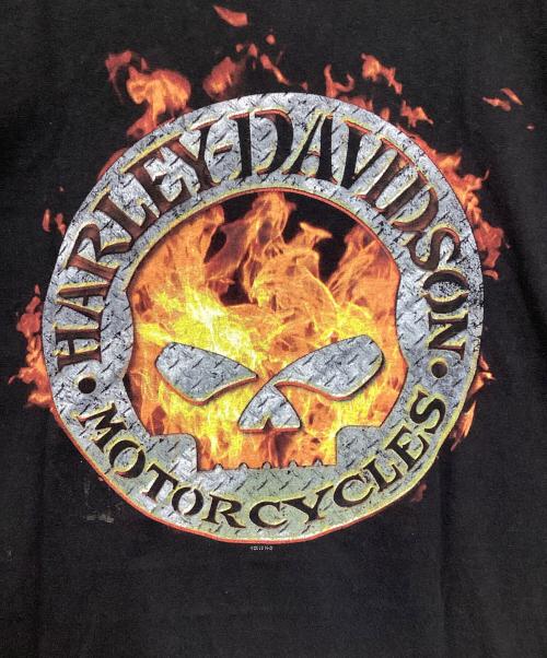 HARLEY-DAVIDSON（ハーレーダビッドソン）HARLEY-DAVIDSON (ハーレーダビッドソン) 【古着】プリントTシャツ ブラック サイズ:Lの古着・服飾アイテム
