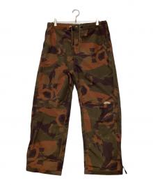 adidem asterisks（アデムアスタリスク）の古着「ナイロンカモ柄パンツ」｜カーキ×ブラウン
