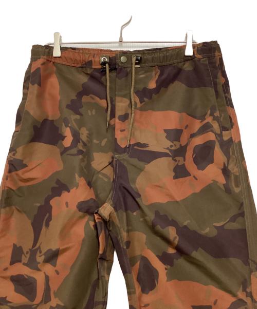 adidem asterisks（アデムアスタリスク）adidem asterisks (アデムアスタリスク) ナイロンカモ柄パンツ カーキ×ブラウン サイズ:XSの古着・服飾アイテム