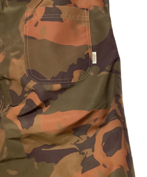 adidem asterisks（アデムアスタリスク）adidem asterisks (アデムアスタリスク) ナイロンカモ柄パンツ カーキ×ブラウン サイズ:XSの古着・服飾アイテム