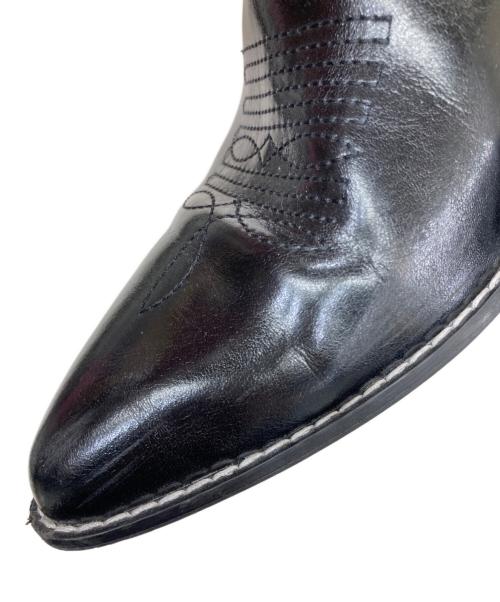 AMBERGLEAM（アンバーグリーム）AMBERGLEAM (アンバーグリーム) ウェスタンショートブーツ ホワイト×ブラック サイズ:26㎝の古着・服飾アイテム