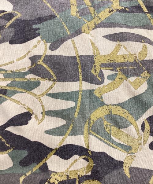 CHROME HEARTS（クロムハーツ）CHROME HEARTS (クロムハーツ) カモフラホースシュープリントTシャツ カーキ サイズ:Mの古着・服飾アイテム