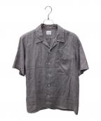 PS Paul SmithＰＳポールスミス）の古着「リネンオープンカラーシャツ」｜グレー