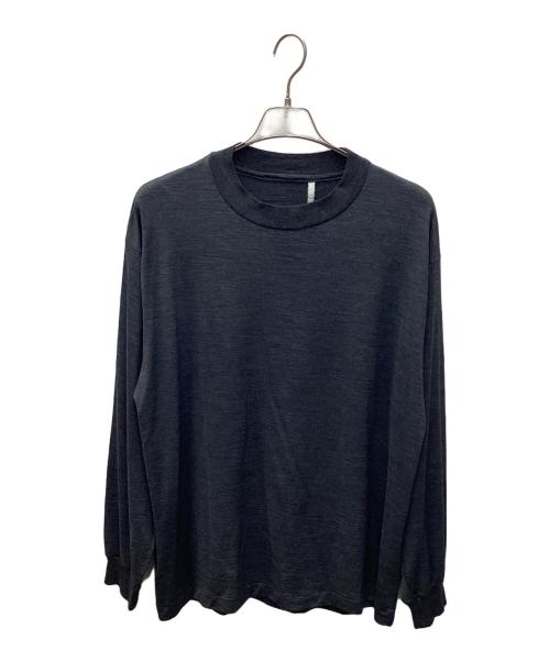 KAPTAIN SUNSHINE（キャプテンサンシャイン）KAPTAIN SUNSHINE (キャプテンサンシャイン) uper Soft Merino Tenjiku L／S Tee グレー サイズ:38の古着・服飾アイテム