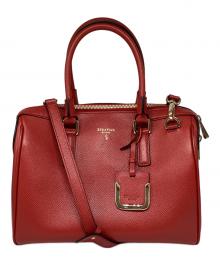 serapian（セラピアン）の古着「ミニボストンバッグ」｜レッド