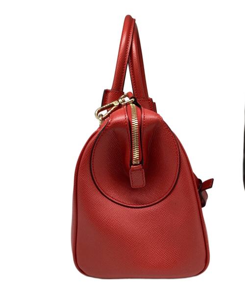 serapian（セラピアン）serapian (セラピアン) ミニボストンバッグ レッドの古着・服飾アイテム